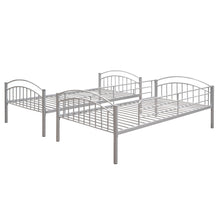 Load image into Gallery viewer, Twin Over Twin Metal Bunk Bed,Divided into Two Beds(Silver){OLD SKU:MF280424AAN}
