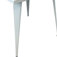 Load image into Gallery viewer, 32" Steel And Metal Square Dining Table - White
