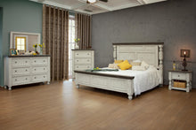 Load image into Gallery viewer, Solid Wood Six Drawer Double Dresser - Gray / Ivory

