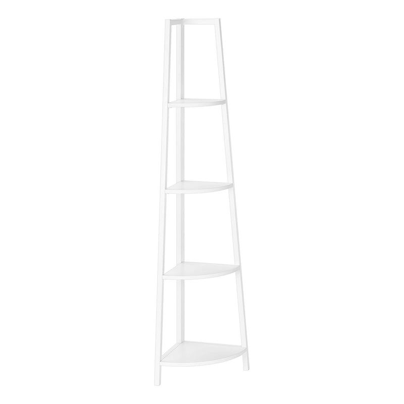Four Tier Corner Bookcase (489785) - White