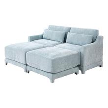 Load image into Gallery viewer, Stylish Sofa With Ottoman And Lumbar Pillows, Ergonomic Design
