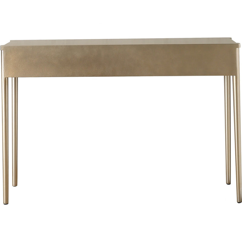 48" Mirrored Glass Console Table - Champagne
