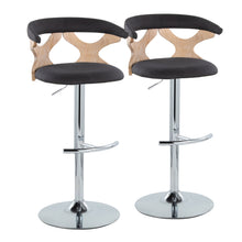 Load image into Gallery viewer, Gardenia - Contemporary Adjustable Barstool With Swivel / Rounded T Footrest (Set of 2)
