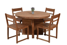 Load image into Gallery viewer, 48" Rounded Solid Wood Dining Table - Natural
