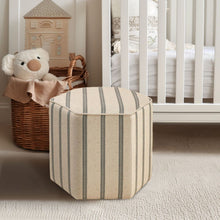Load image into Gallery viewer, Accent Ottoman Printed Stripe
