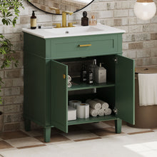 Load image into Gallery viewer, Bathroom Vanity With Ceramic Basin, Soft Close Door And Adjustable Shelves
