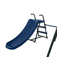 Load image into Gallery viewer, Interesting Six Function Swingset With Net Swing Metal Plastic Safe Swing Set 440Lbs For Outdoor Playground For Age 3+ With 31.5&quot; Net Swing - Gray / Blue
