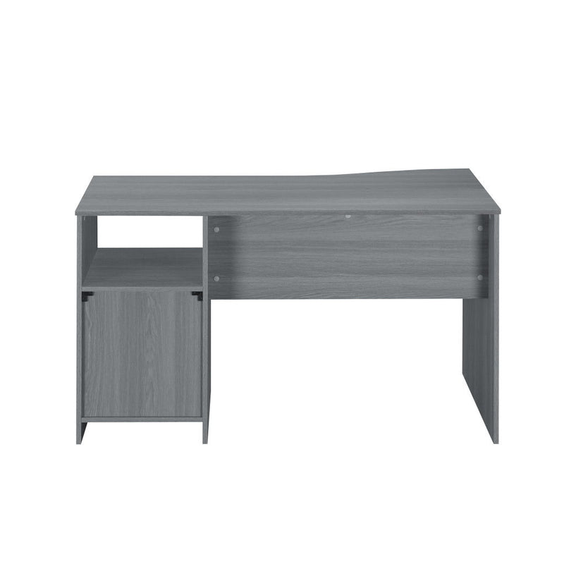 Pedestal Computer Desk With Three Drawers (723757) - Gray