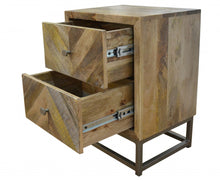 Load image into Gallery viewer, 25" Two Drawer Nightstand - Natural
