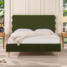 Load image into Gallery viewer, Stockholm - Modern Wavy Headboard Platform Bed
