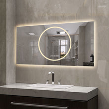 Load image into Gallery viewer, LED Vanity Mirror With Anti Fog &amp; Dimmable Lights, Wall-Mounted - Antique Silver
