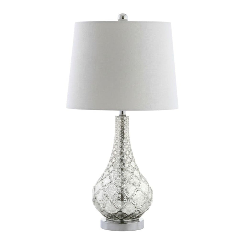 26'' Novelty Table Lamps With Drum Shades (Set of 2) - Silver