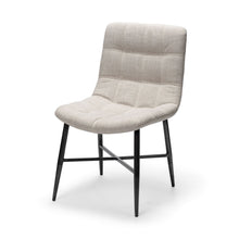 Load image into Gallery viewer, Upholstered Fabric Open Back Side Chairs (Set of 2) - Black / White
