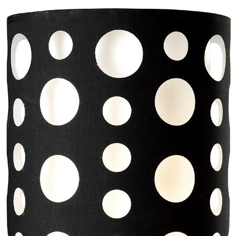 Metal Novelty Drum Shade - Black And White