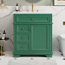 Load image into Gallery viewer, Freestanding Bathroom Vanity With Sink, Soft Closing Door, Tip Out Drawer
