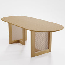 Load image into Gallery viewer, Solid Wood Oval Bar Table - Yellow
