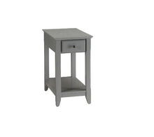 Load image into Gallery viewer, Solid And Manufactured Wood End Table - Gray
