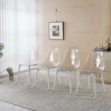 Load image into Gallery viewer, Transparent Dining Chair (Set of 4) - Matte White
