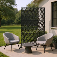 Load image into Gallery viewer, Three Panel Screen Room Divider (562853) - Black

