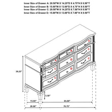 Load image into Gallery viewer, Katerina - 9 Drawer Dresser With Removable Jewelry Tray - Oak

