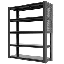Load image into Gallery viewer, Industrial 5-Tier Adjustable Shelving Unit With Pegboard Heavy-Duty Storage

