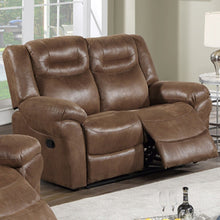 Load image into Gallery viewer, 1 Piece Power Reclining Loveseat With USB Port, Fully Upholstered Pillow Arms And Headrest - Brown
