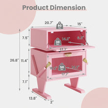 Load image into Gallery viewer, Robot LED Nightstand With 360° Rotating Drawer
