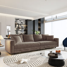 Load image into Gallery viewer, 4 Seat Sofa, Deep Seat Couches With Soft Pillows
