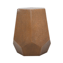 Load image into Gallery viewer, Iron Hexagonal Pedestal End Table - Brown
