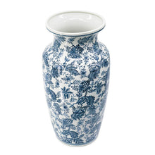 Load image into Gallery viewer, Chinoiserie Porcelain Urn Table Vase - Blue / White
