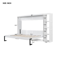 Load image into Gallery viewer, Murphy Bed With Bookshelf And Storage
