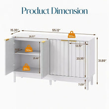 Load image into Gallery viewer, Buffet Cabinet With Adjustable Shelves
