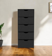 Load image into Gallery viewer, 18" Five Drawer Standard Chest - Black
