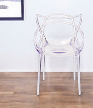 Load image into Gallery viewer, Acrylic Open Back Dining Arm Chair - Clear
