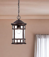 Load image into Gallery viewer, Lantern Seeded Metal Dimmable Chandelier With Clear Shades - Black

