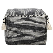 Load image into Gallery viewer, Cotton Ottoman Square - Gray
