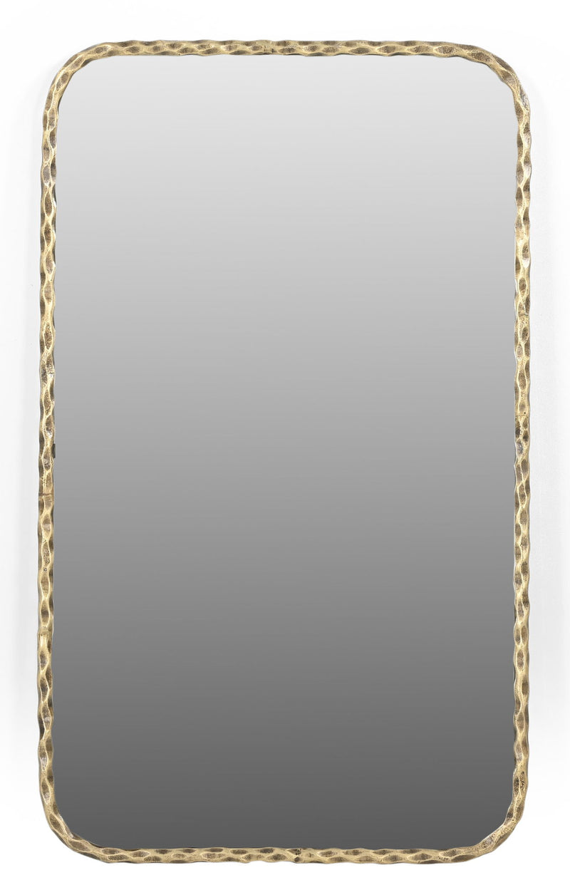 48" Iron Framed Accent Mirror - Brass