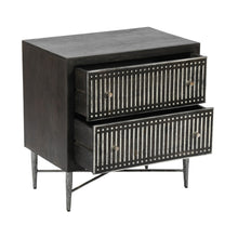 Load image into Gallery viewer, Two Drawer Nightstand - Antique Brown
