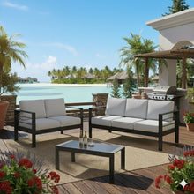 Load image into Gallery viewer, Outdoor Patio Set, All-Weather With Thick Cushions
