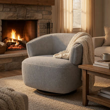 Load image into Gallery viewer, Swivel Barrel Accent Oversized Club Chair
