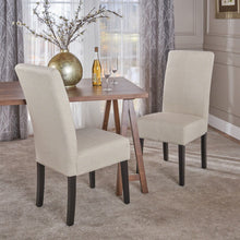 Load image into Gallery viewer, Upholstered Dining Chairs, Modern Fabric Dining Room Chair (Set of 2) - Beige

