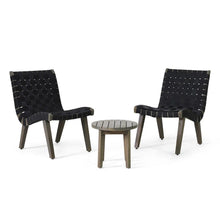 Load image into Gallery viewer, Outdoor 3 Piece Rope Weave Patio Seating Set
