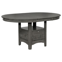 Load image into Gallery viewer, Lavon - Oval Extension Leaf Dining Table With Built In Storage - Gray
