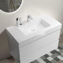 Load image into Gallery viewer, Alice - Bathroom Vanity With Large Storage, Sink Wall Mounted Floating Bathroom Vanity For Modern Bathroom, One-Piece Sink Basin Without Drain And Faucet
