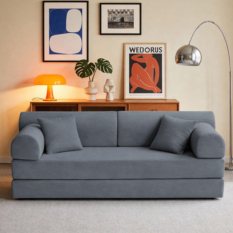 Convertible Sleeper Sofa Bed, Floor Lounge Couch For Living Room