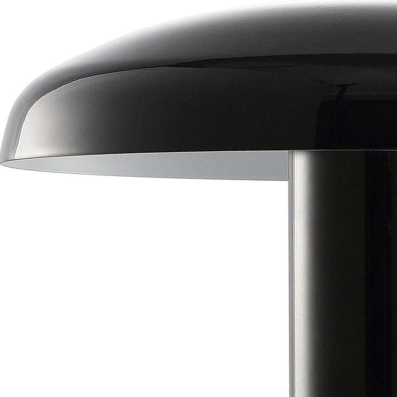 Novelty USB Table Lamp With Globe Shade - Black