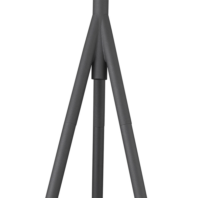 Tripod Floor Lamp With Gray Cone Shade - Matte Gray