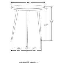 Load image into Gallery viewer, Delilah - Marble And Table Elegant Round Design With Polished - White / Gold
