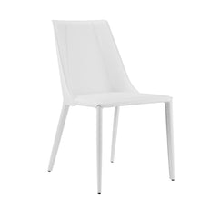 Load image into Gallery viewer, Upholstered Leather Dining Side Chair - White
