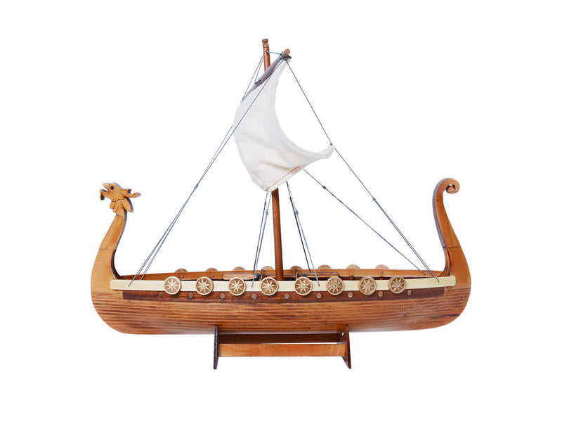 Hand Painted Model Boat (624226) - Light Brown / Beige